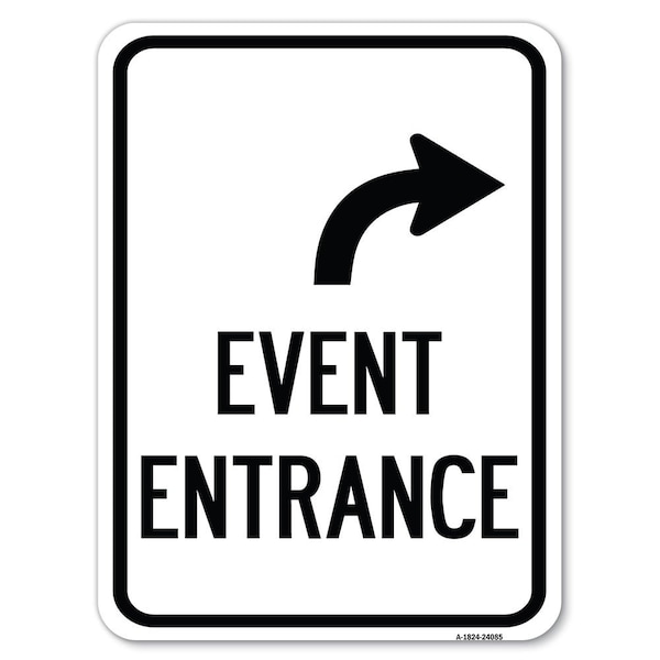 Safety Sign, 18 in Height, Aluminum, 24 in Length, 24085